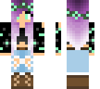 purple haired girl