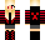 skin edit creeper girl red hoodie