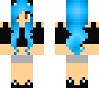 blue cat girl