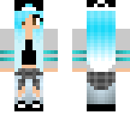 blue girl change