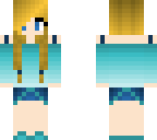 blue girl with blonde hair