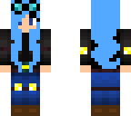 blue haired dantdm girl