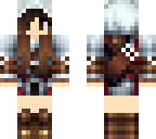 cute brunette assassin girl with quiver