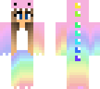 dinosaur rainbow girl