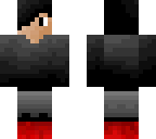 flying man in black