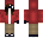 girl with red hoodie and glasses