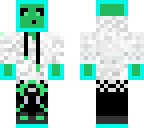 green and blue slime man