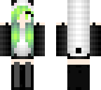 green panda girl