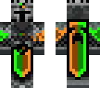 orange and green knight