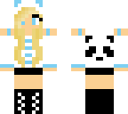 panda blue girl