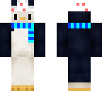 pengiun with pants on his head