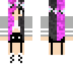 pink and black hair