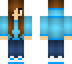 plain blue girl