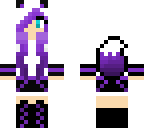 purple wolf girl