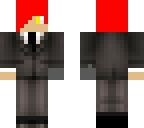 red hair suit