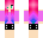 weird tey dye hair girl