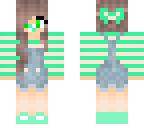 baby girl with green