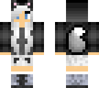 black n white wolf