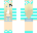blond terquize girl