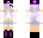 cute tomboy purple girl