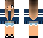 dark blue stripped girl