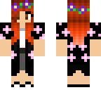 fiery flower girl