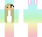 finished blonde easter bunny