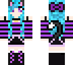 fixed-purple kitty catgirl