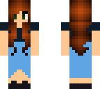 girl in a nice blue dress