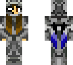 high tech jetpack cyborg girl