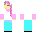 pink-haired girl 