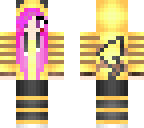 pink haired pikachu girl