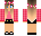 pink plaid girl