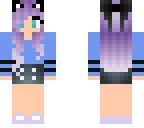 purple kitty girl