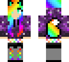 rainbow dj fox girl