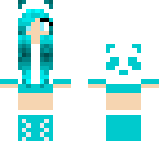 blue panda  girl