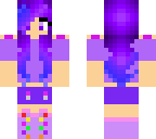 me with pupple and blue hair