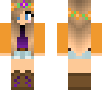 orange and purple
