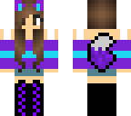 purple and blue wolf