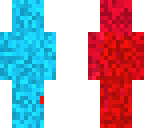 red and blue man