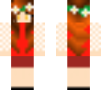 red flower girl