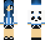 blue panda girl