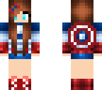 captain america girl skin