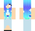 girl with blue hair and a croptop
