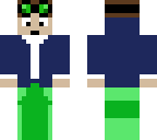 green pants