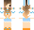 orange and blue chibi