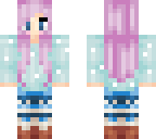 purple haired girl