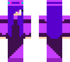 purple loving girl in a wedding dress