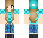 teal gaming girl