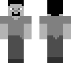 black and white steve